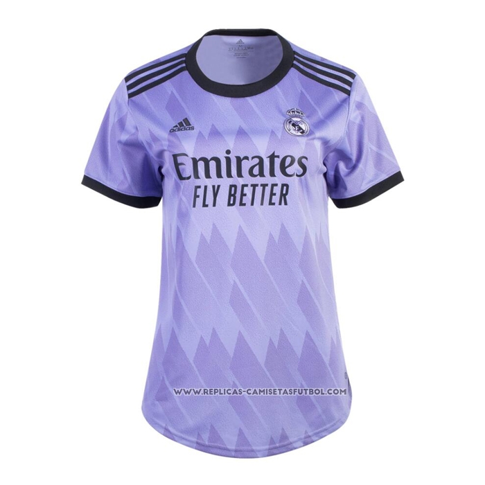 Camiseta Segunda Real Madrid 22-23 Mujer
